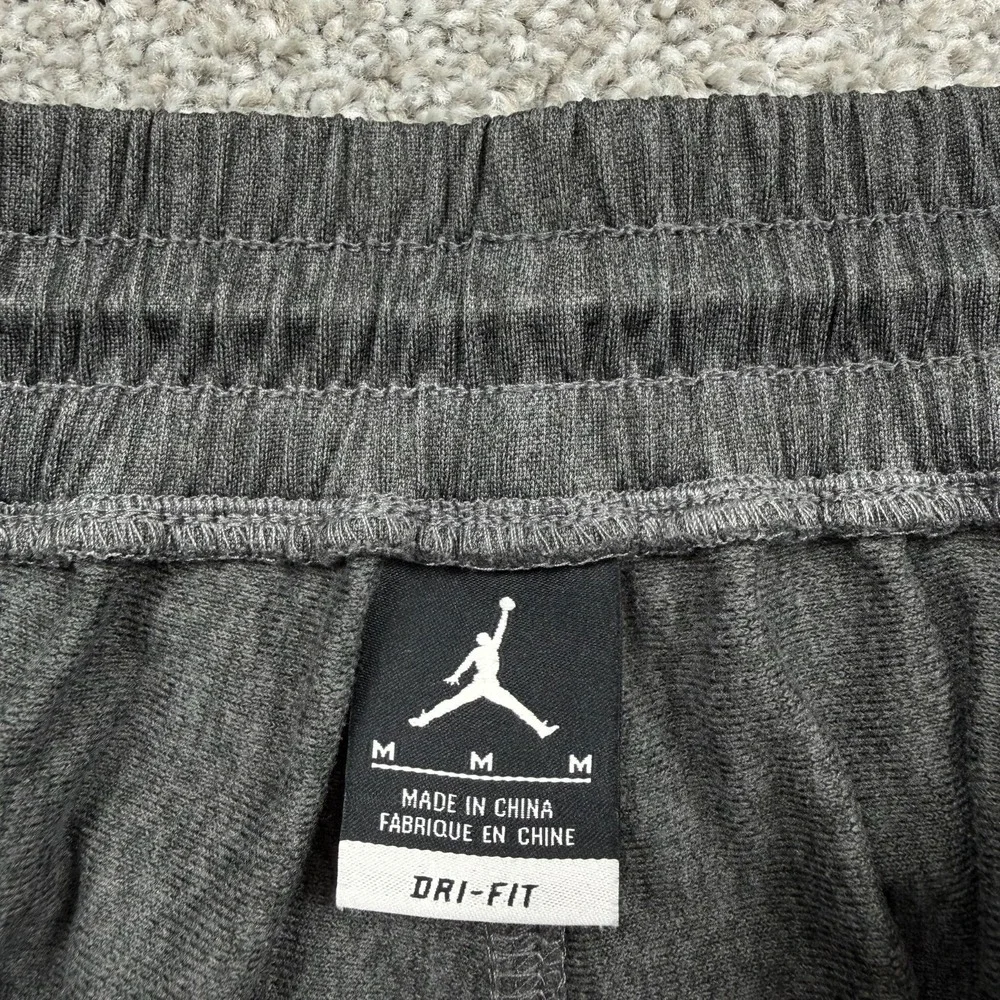 Nike Air Jordan Flight Dri-FIT Pants Men's M Gray Basketball Ankle Zip